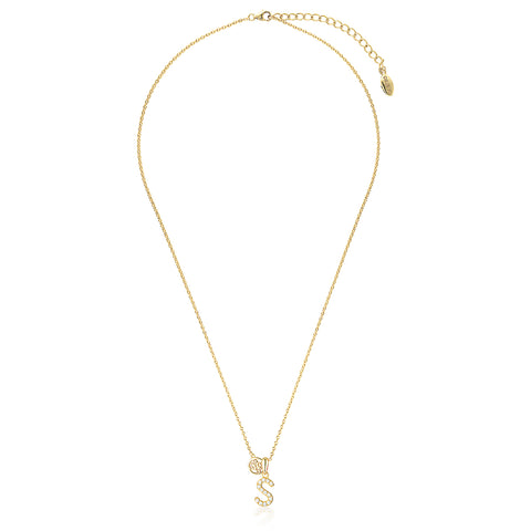 Georgini Luxury Letter S Gold Plated Necklace