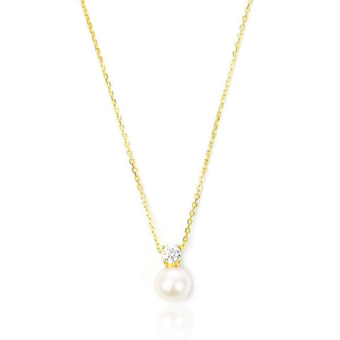 Georgini Oceans Noosa Freswater Pearl Necklace Gold