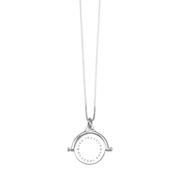 VT ADJUSTABLE BOX CHAIN NECKLACE WITH VT PLATE FLIP