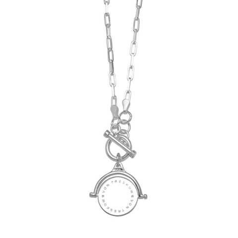 VT CLIP CHAIN NECKLACE WITH VT PLATE FLIP