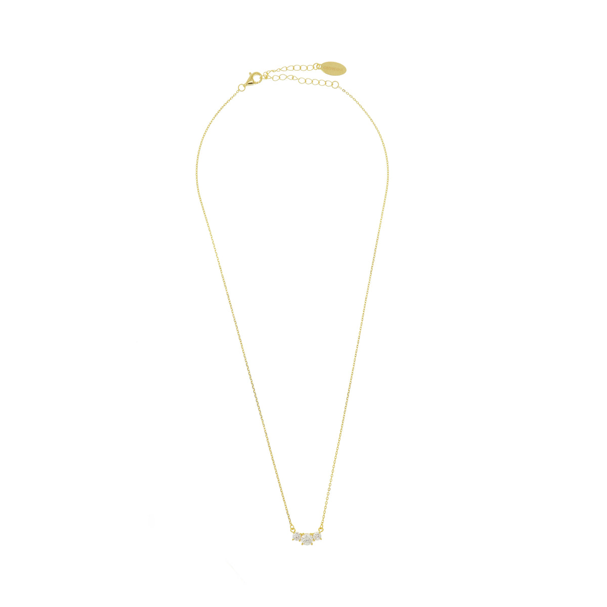 Georgini Gifts Trilogy Gold Plated Necklace