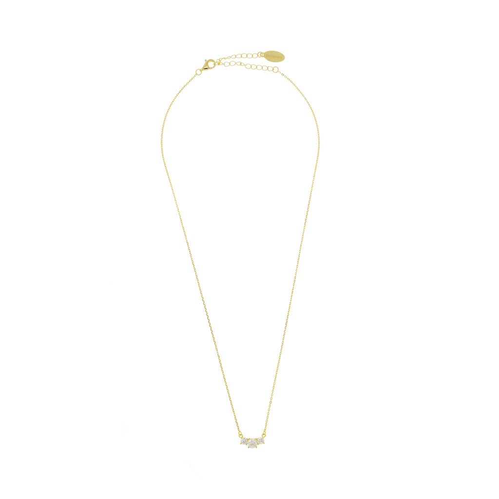 Georgini Gifts Trilogy Gold Plated Necklace