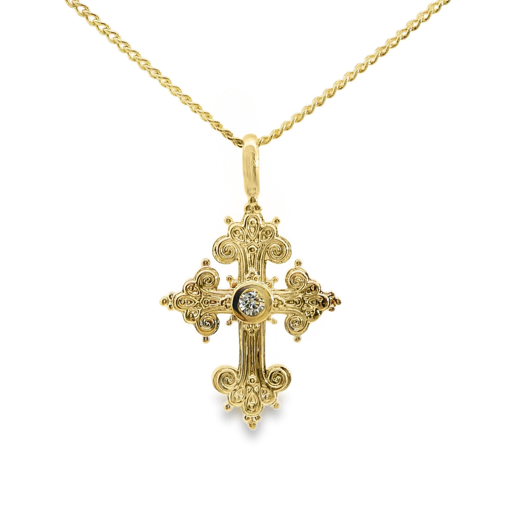 Aime-Toi Cubic Zirconia Cross Pendant