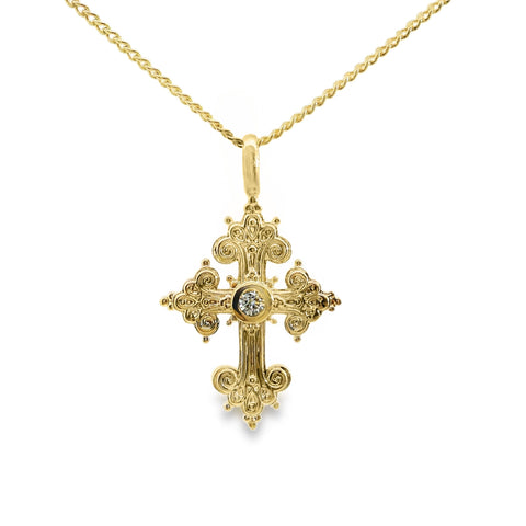 Aime-Toi Cubic Zirconia Cross Pendant