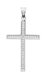 Aime-Toi Cubic Zirconia Cross Pendant