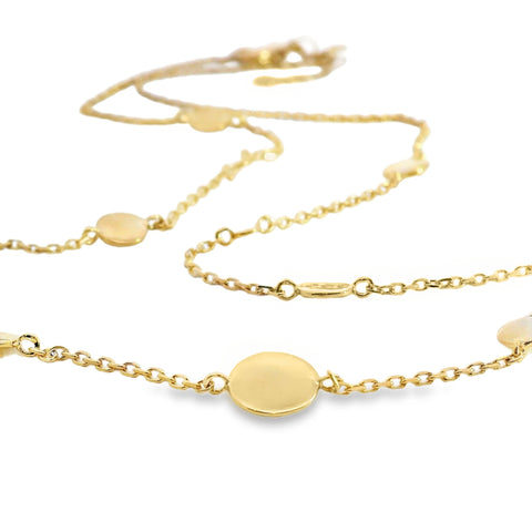 Aime-Toi 18ct Gold Plated Multi Disc Necklace