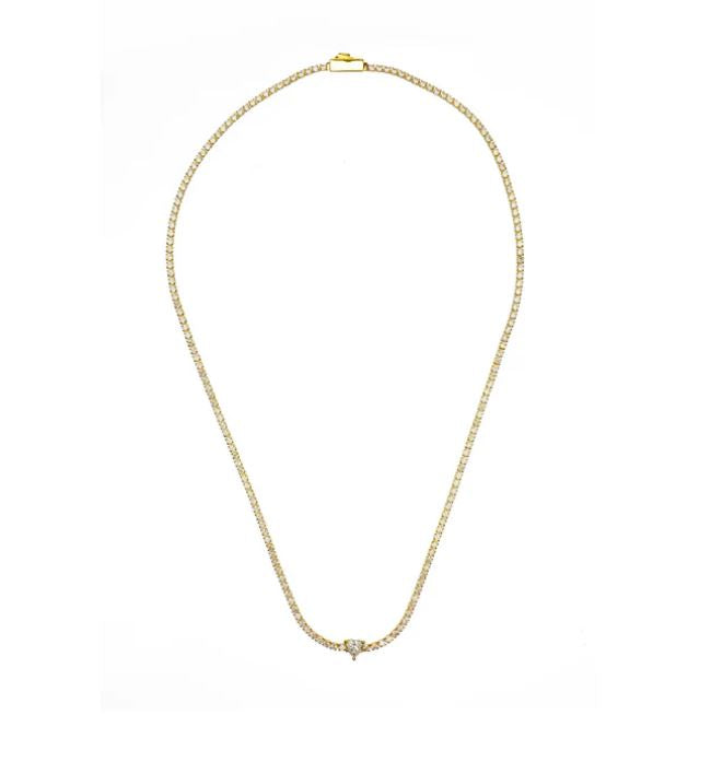 Georgini Sweeheart Tennis Necklace Gold
