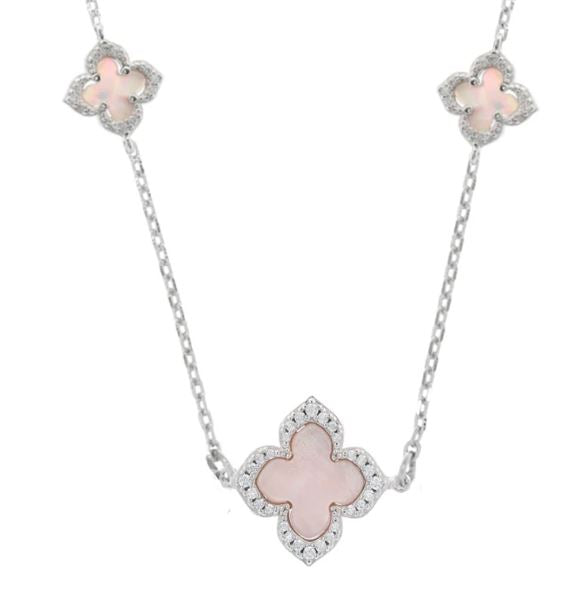 Georgini Sydney Soiree Fairwater Mother of Pearl Deluxe Necklace Silver