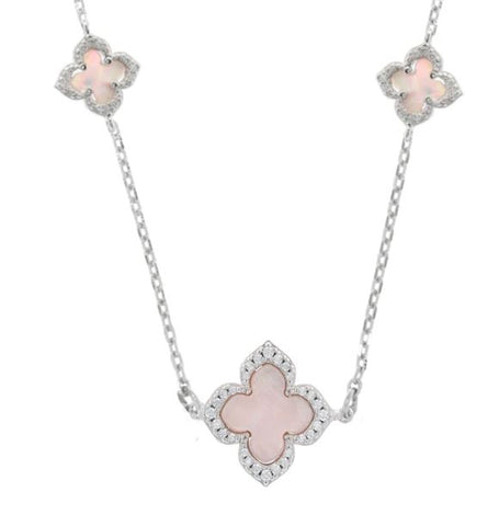 Georgini Sydney Soiree Fairwater Mother of Pearl Deluxe Necklace Silver