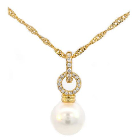 Georgini Adagio Pearl Duo Pendant Gold