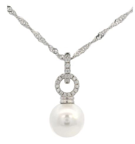 Georgini Adagio Pearl Duo Pendant Silver