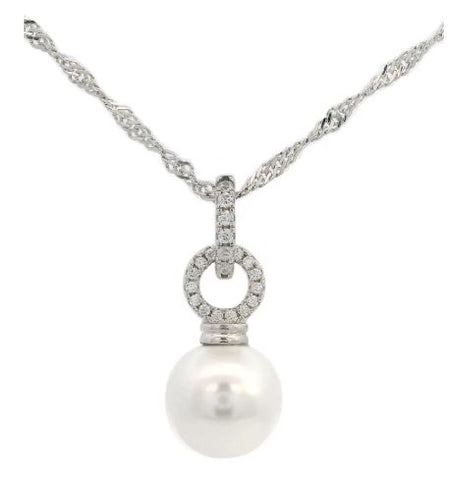 Georgini Adagio Pearl Duo Pendant Silver