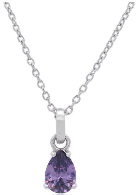 Georgini Wisteria Pendant Amethyst CZ Silver
