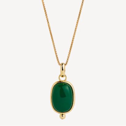 Najo Fleur Green Onyx Ring