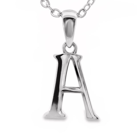 Sterling Silver Letter A Pendant