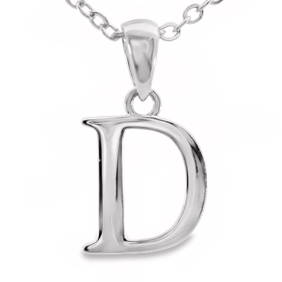 Sterling Silver Letter D Pendant