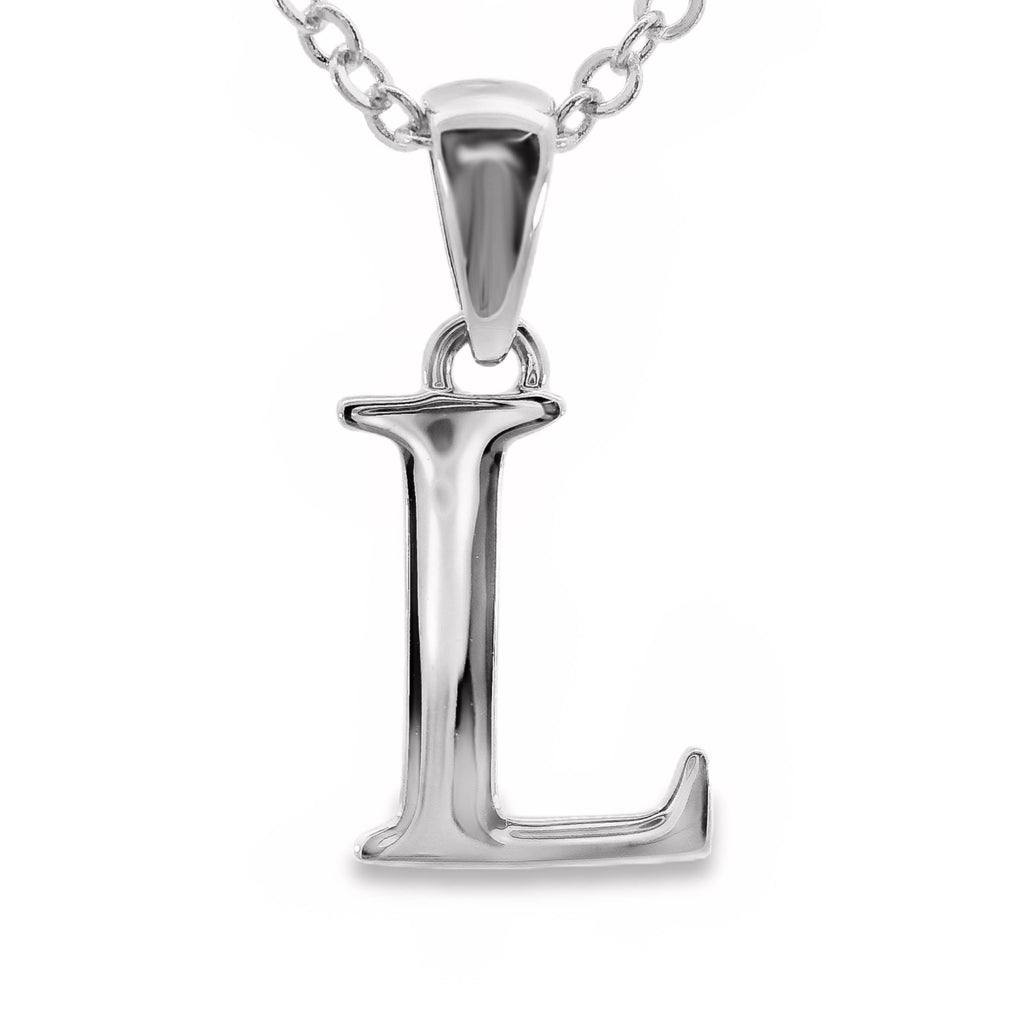 Sterling Silver Letter L Pendant