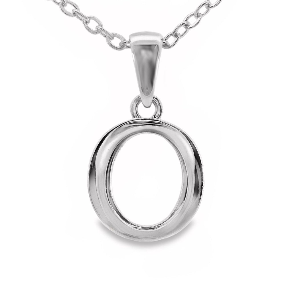 Sterling Silver Letter O Pendant