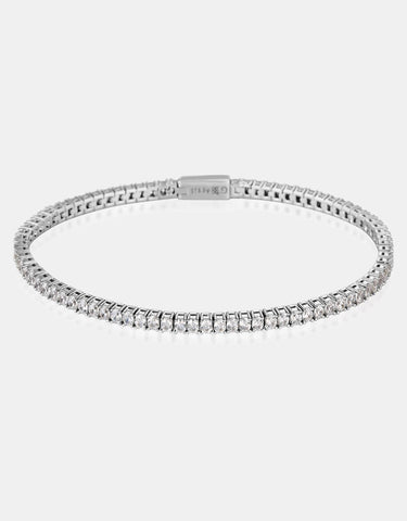Georgini Milestone White CZ 2mm Tennis Bracelet