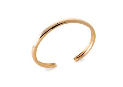Aime-Toi 18ct Gold Plated Hollow Open Bangle