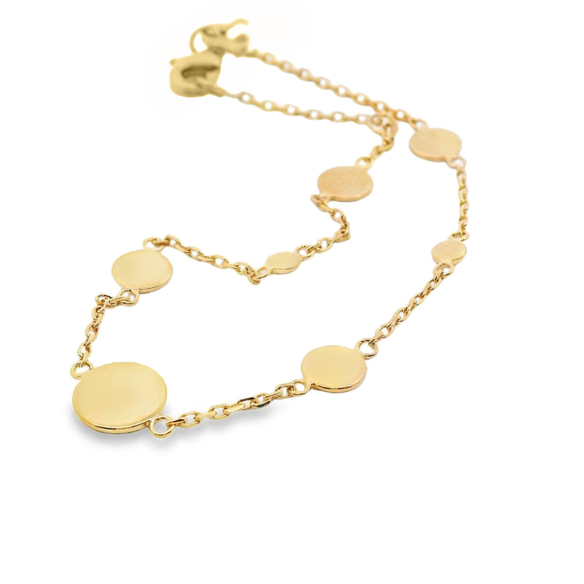 Aime-Toi 18ct Gold Plated Multi Disc Bracelet