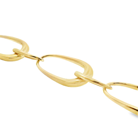 Aime-Toi 18ct Gold Plated Oval Link Bracelet 17cm