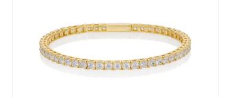 Georgini Selena 3mm Tennis Bracelet Gold Small 16.5cm