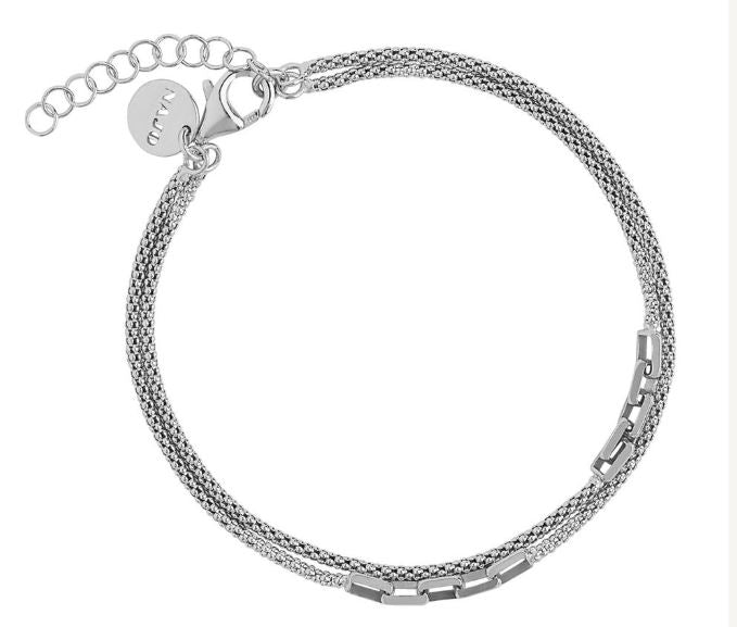 Najo Stardust Layered Chain and Link Bracelet