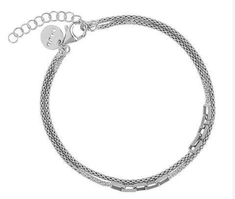 Najo Stardust Layered Chain and Link Bracelet