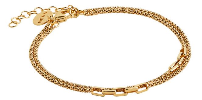 Najo Stardust Layered Chain and Link Bracelet