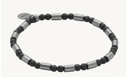 Najo Nova Men's Haematite & Steel Bracelet