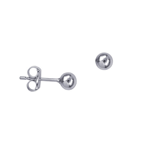 Sterling Silver 4mm Ball Stud Earrings