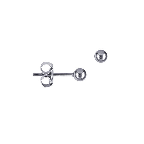 Sterling Silver 3mm Ball Stud Earrings