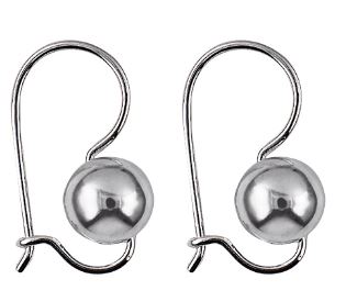 Sterling Silver 10mm Euro Ball Earrings