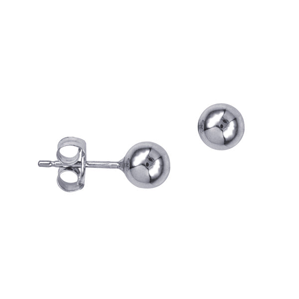 Sterling Silver 6mm Ball Stud Earrings