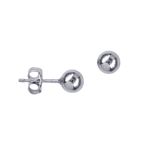 Sterling Silver 6mm Ball Stud Earrings