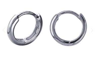 Sterling Silver 10mm Round Huggies