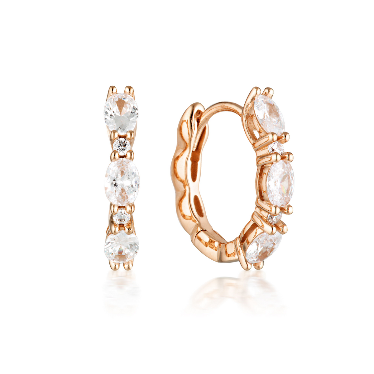 Georgini Aurora Glimmer Earrings Rose