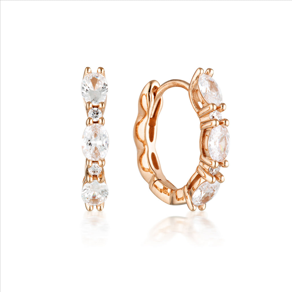 Georgini Aurora Glimmer Earrings Rose