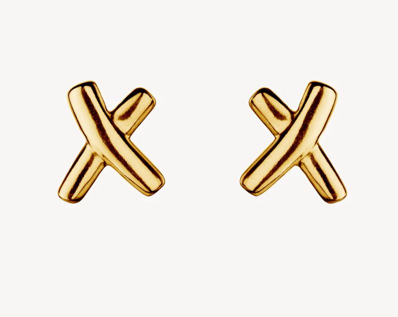 Najo Kiss Stud Earring Gold