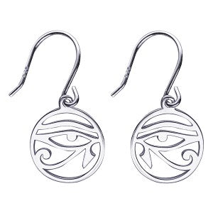 Sterling Silver Eye Of Horus Earrings