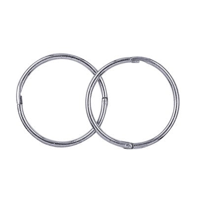Sterling Silver Plain Sleepers 12mm