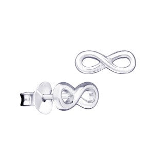 Sterling Silver Infinity Studs