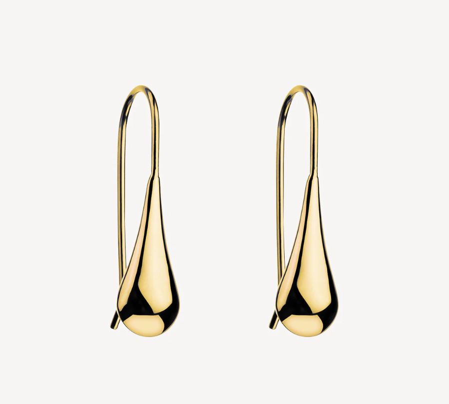 Najo My Silent Tears Earrings Yellow Gold