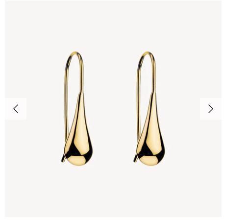 Najo My Silent Tears Earrings Yellow Gold
