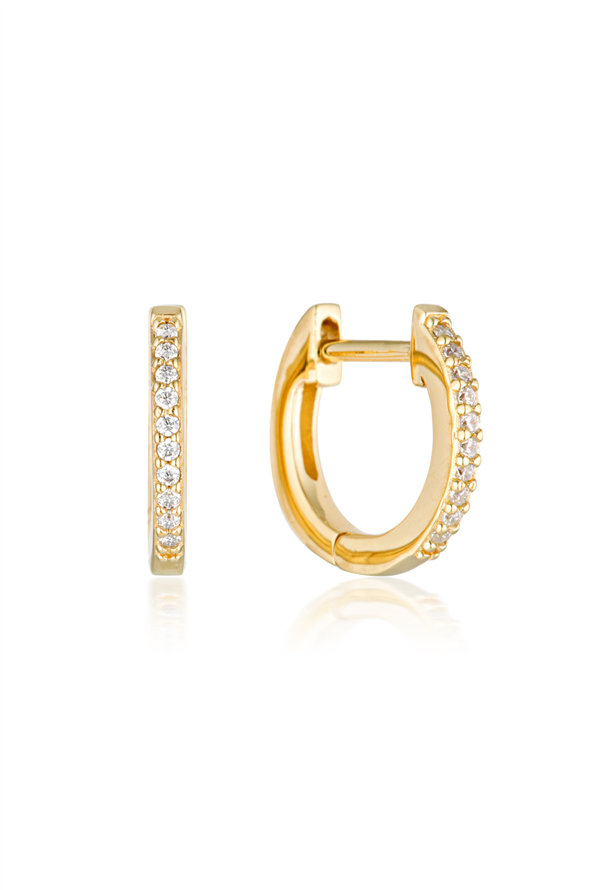 Georgini Noel Nights Shine Hoop Earrings Gold