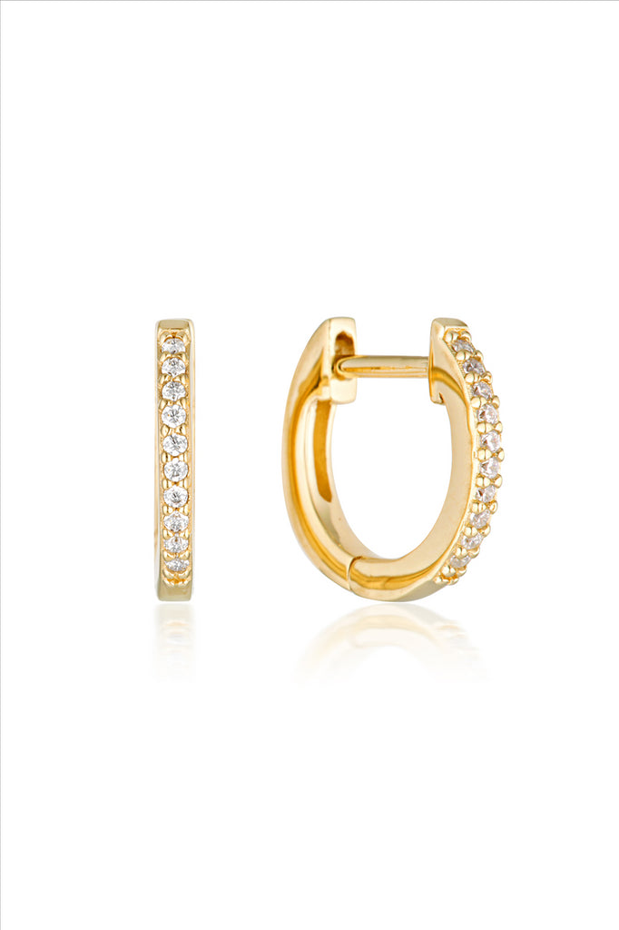 Georgini Noel Nights Shine Hoop Earrings Gold
