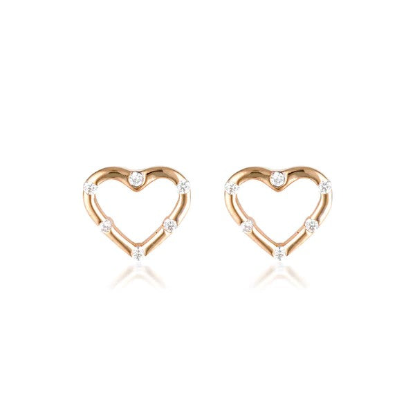 Georgini Summer Sorbet Candy Cupid Earrings Rose Gold