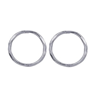 Sterling Silver 10mm Faceted Sleepers