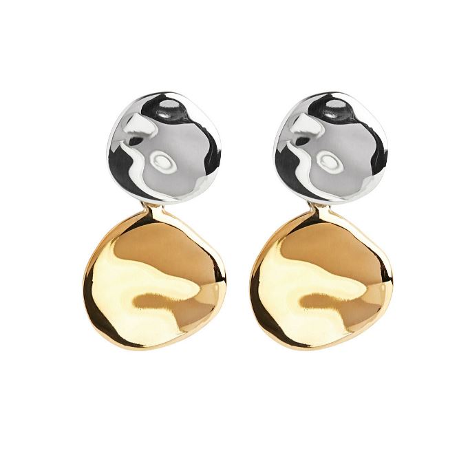 Najo Shard Double Disc Earrings